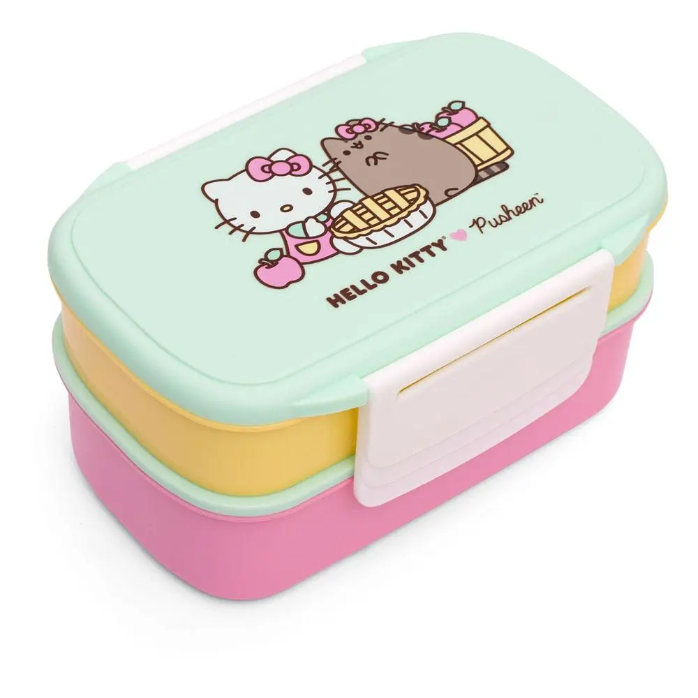 Pusheen Bento Snack Box Set Hello Kitty product photo