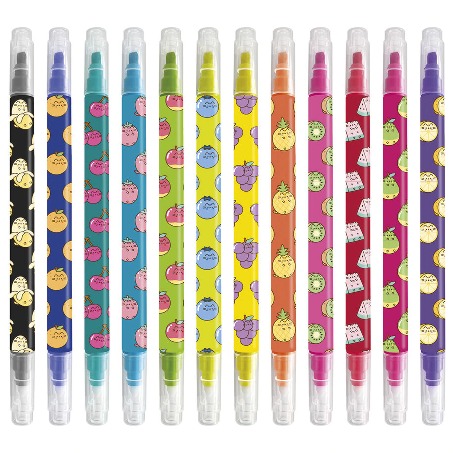 Pusheen Fruits set of 12 erasable makers product photo