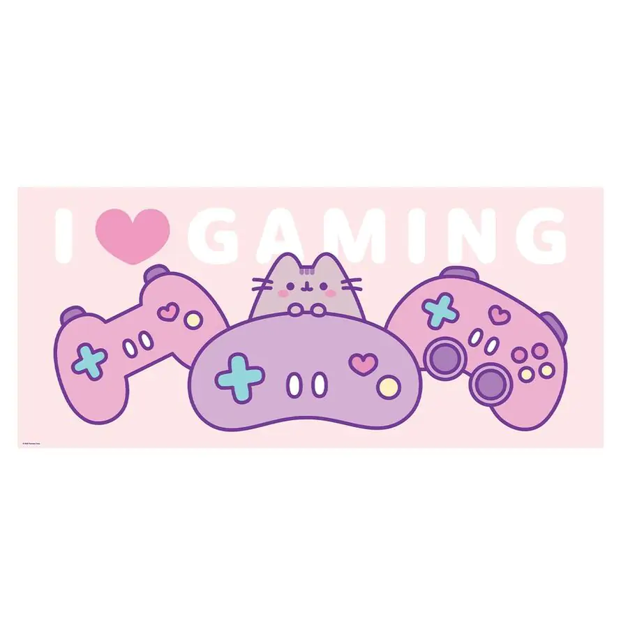 Pusheen gaming desk mat product photo