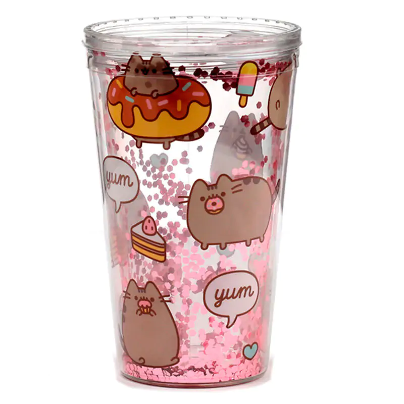 Pusheen Gloton cat tumbler 500ml product photo