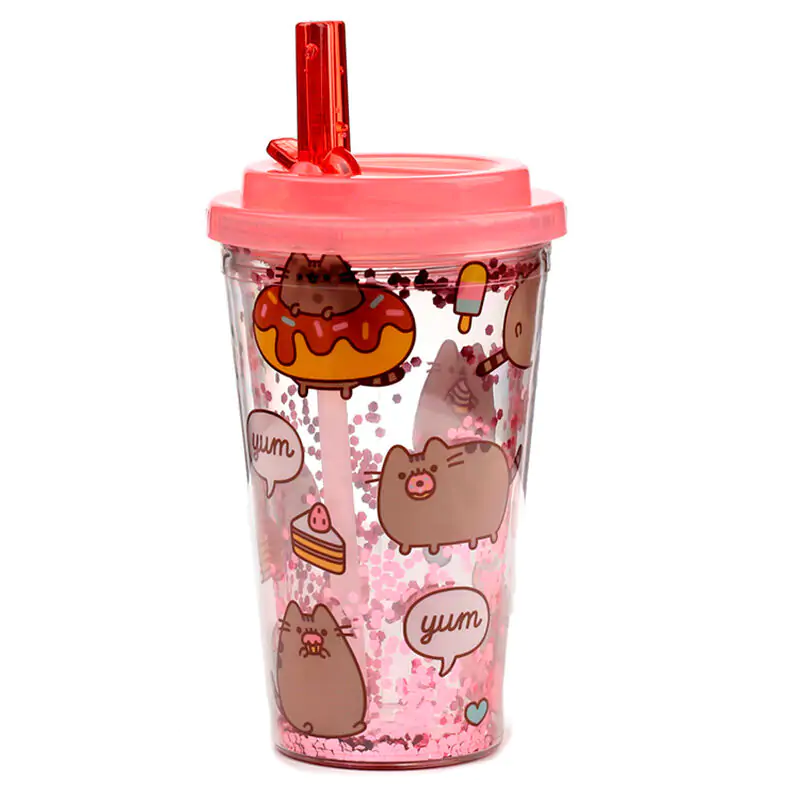 Pusheen Gloton cat tumbler 500ml product photo