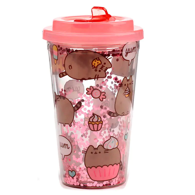 Pusheen Gloton cat tumbler 500ml product photo