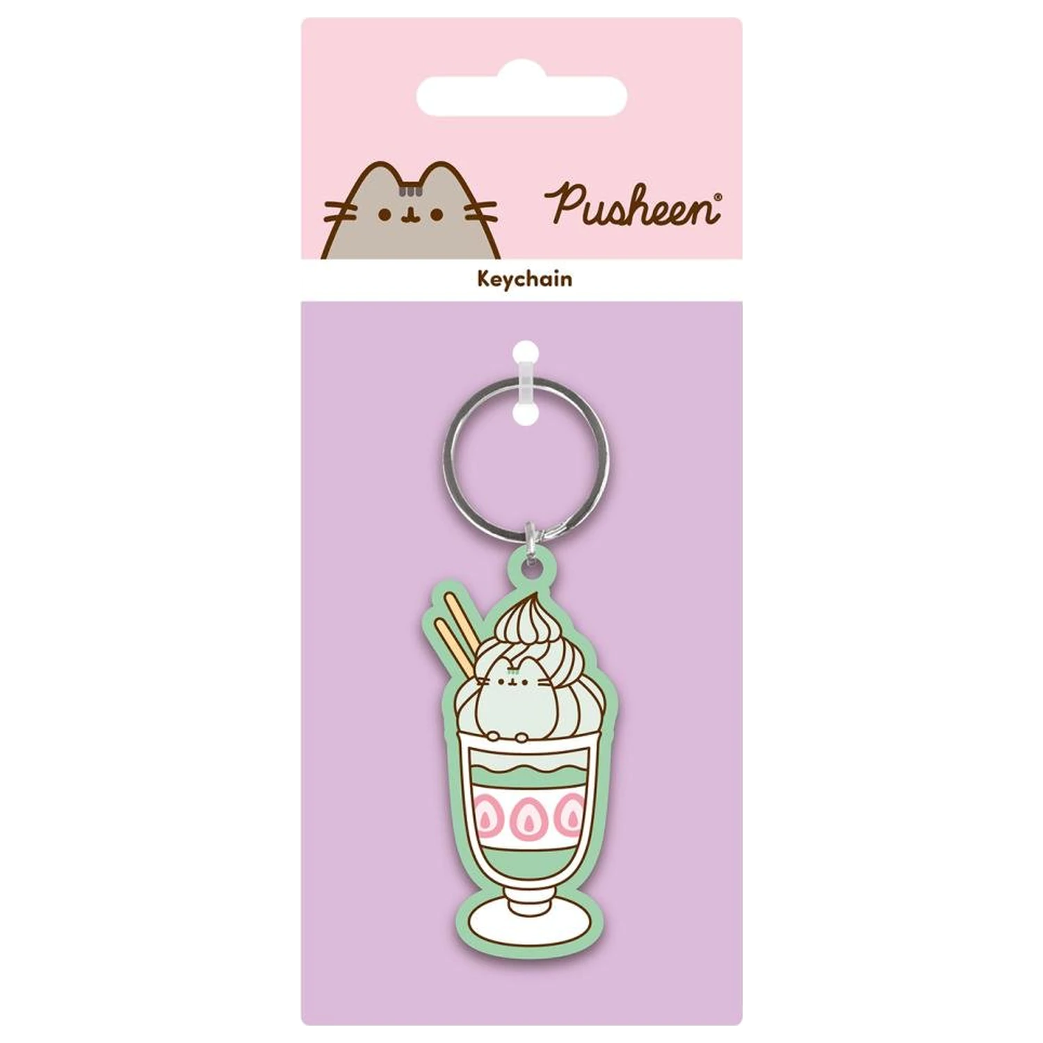 Pusheen Ice Cream PVC Keychain product photo