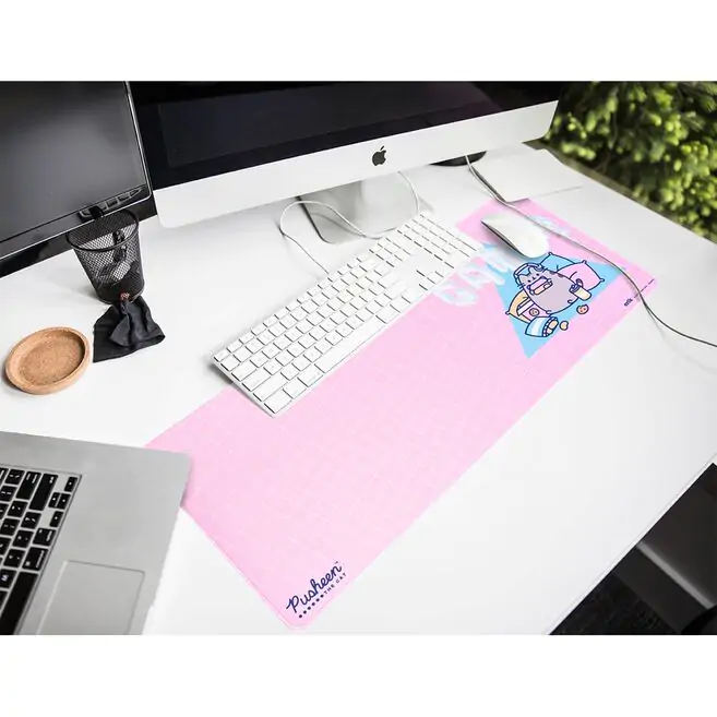 Pusheen gaming desk mat product photo