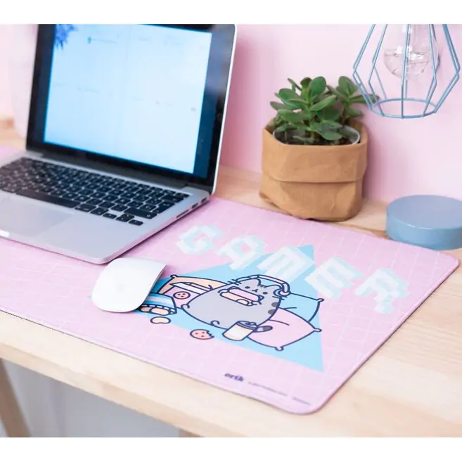 Pusheen gaming desk mat product photo