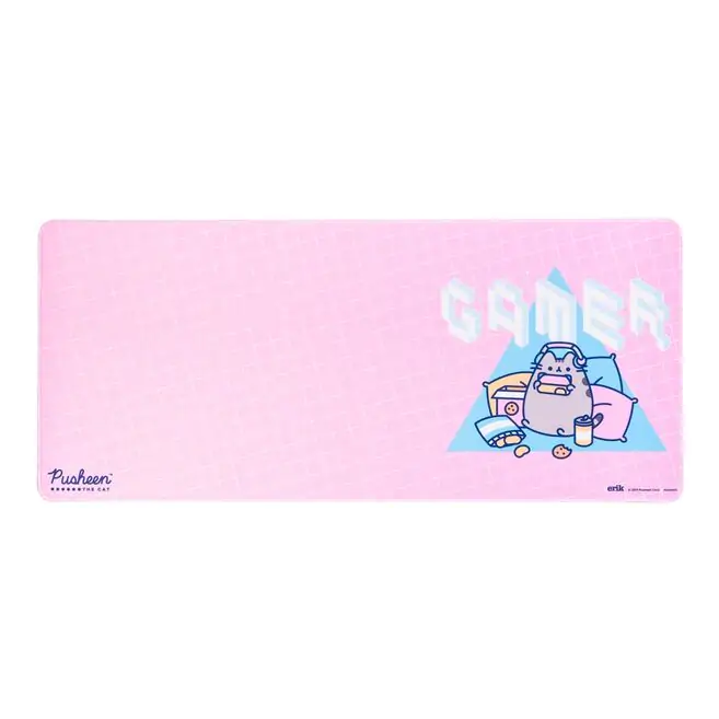 Pusheen gaming desk mat product photo