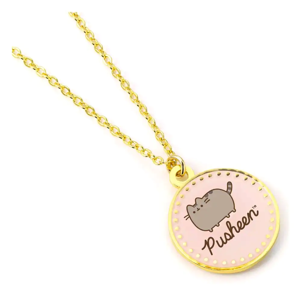 Pusheen Pendant & Necklace Pink Name product photo