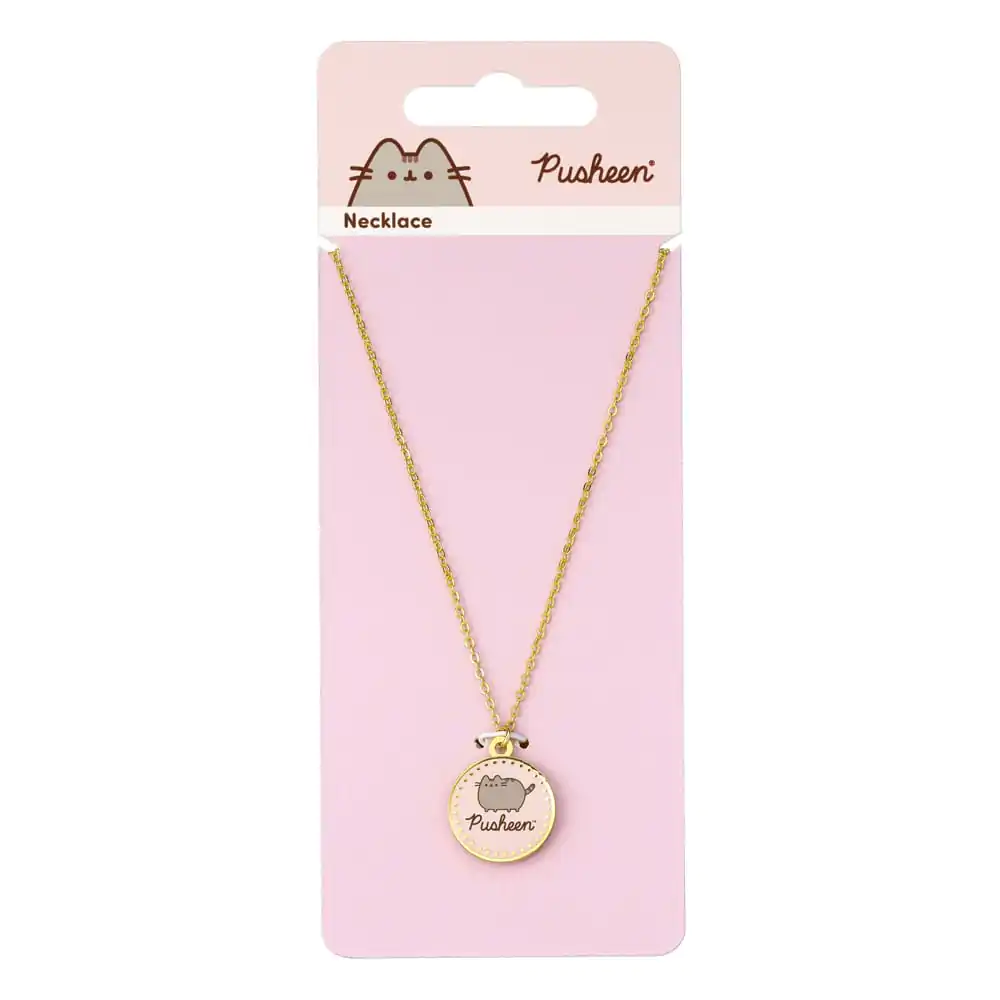 Pusheen Pendant & Necklace Pink Name product photo