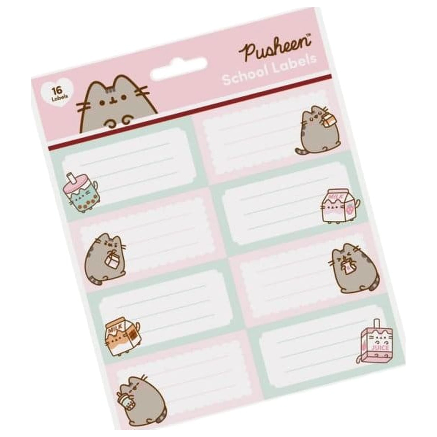 Pusheen School Labels Sips product photo