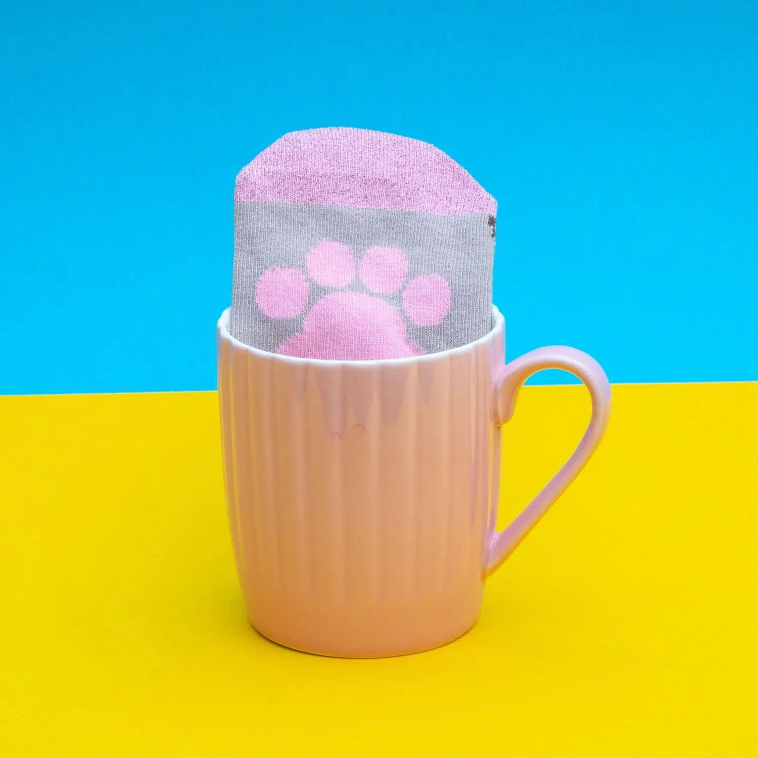 Pusheen Sock in a Mug Pink Cupcake product photo