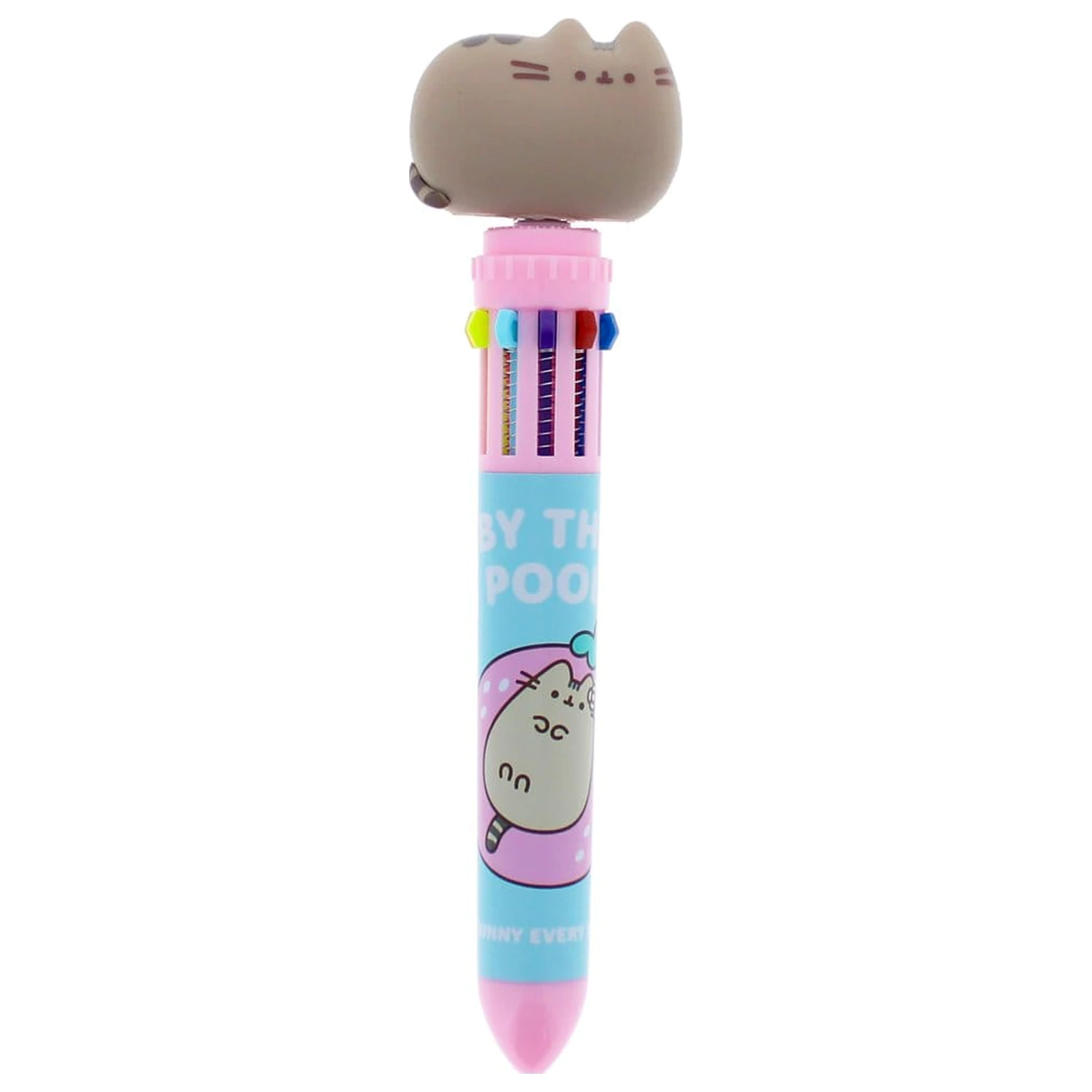 Pusheen Multi Colour Pen Spinny By The Pool Blue product photo