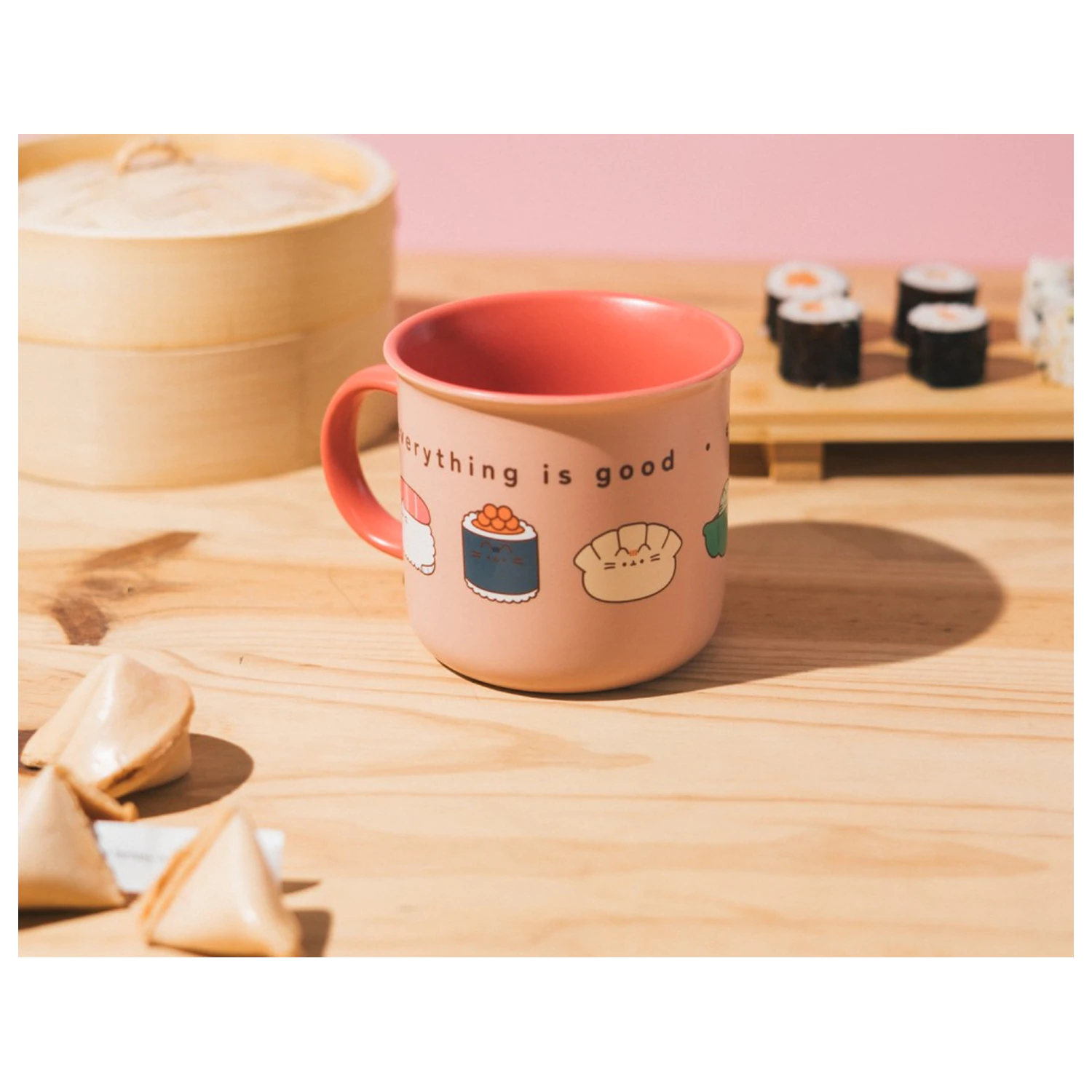 Pusheen Sushi Roll premium mug product photo