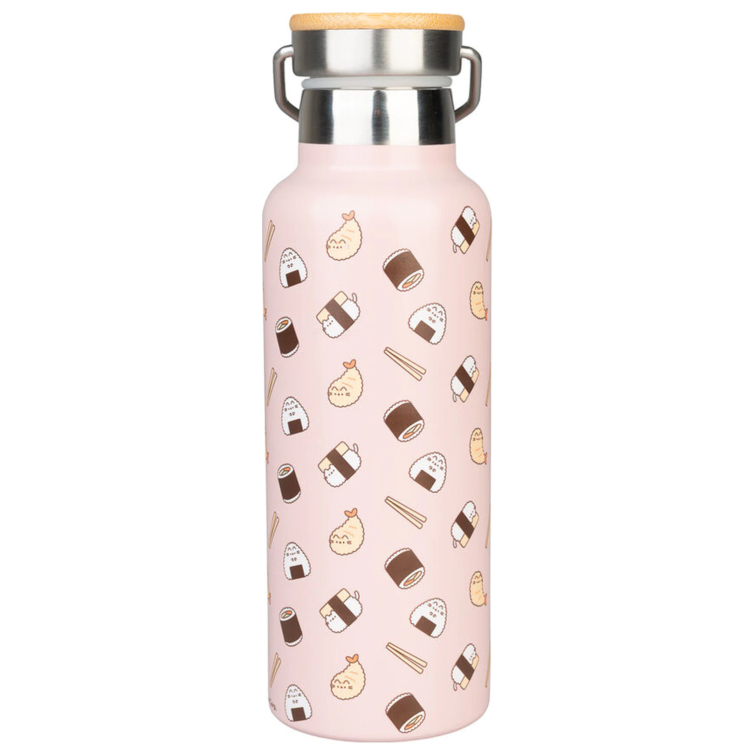 Pusheen Sushi Roll metallic bottle product photo