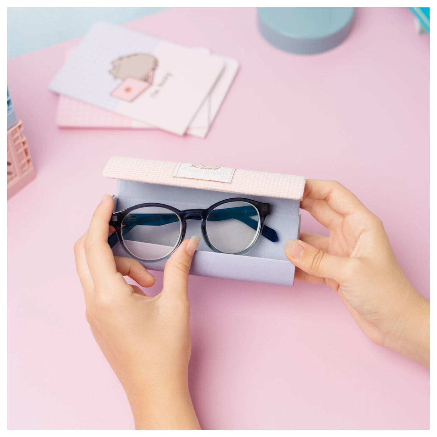 Pusheen glasses case product photo