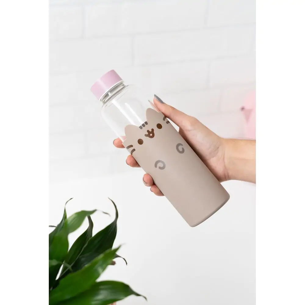 Pusheen glass bottle 500ml product photo