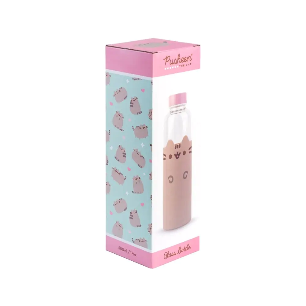 Pusheen glass bottle 500ml product photo