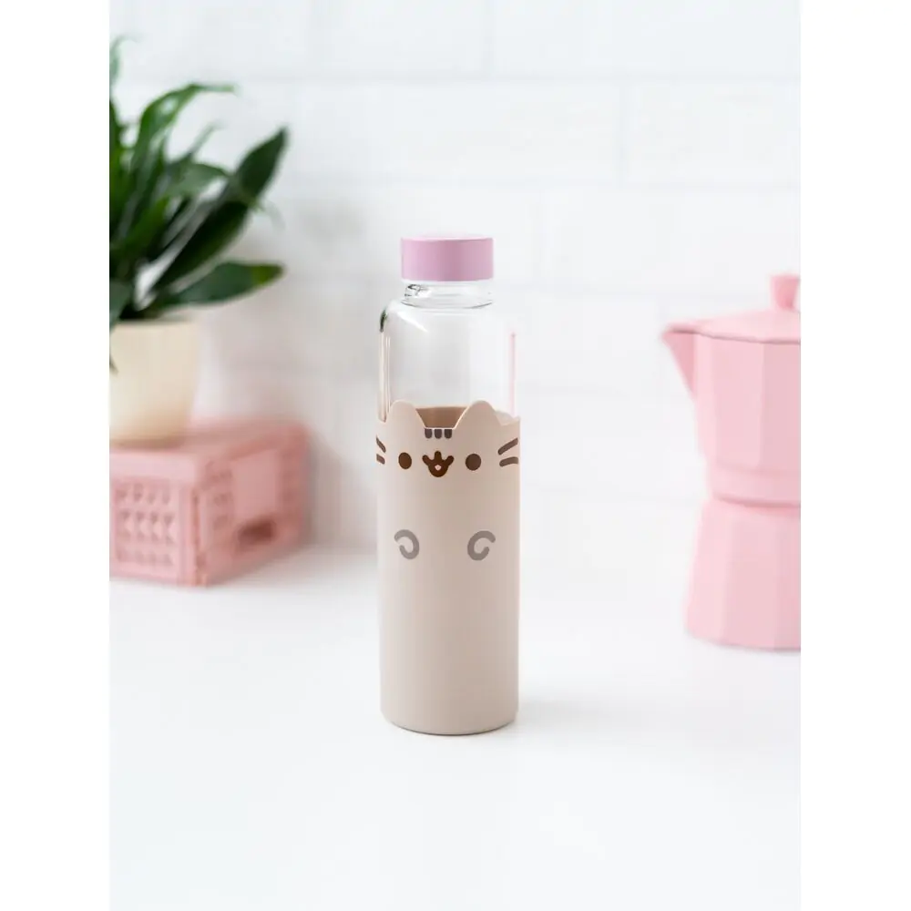 Pusheen glass bottle 500ml product photo