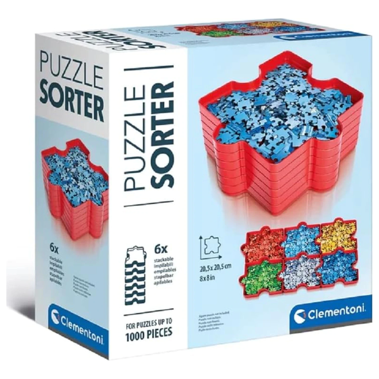 Puzzle Sorter Red 6-piece Clementoni product photo