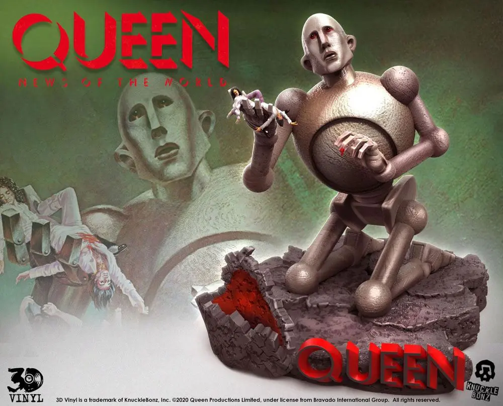 Queen 3D Vinyl Statue Queen Robot (News of the World) 20 x 21 x 24 cm product photo