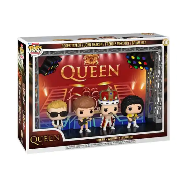 Queen Funko POP Moments Deluxe Vinyl Figures 4-Pack Wembley Stadium product photo