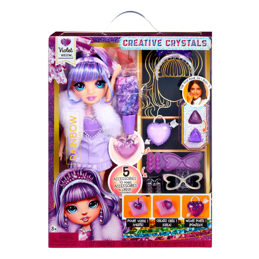 Rainbow High Crystal Fashion Violet doll product photo