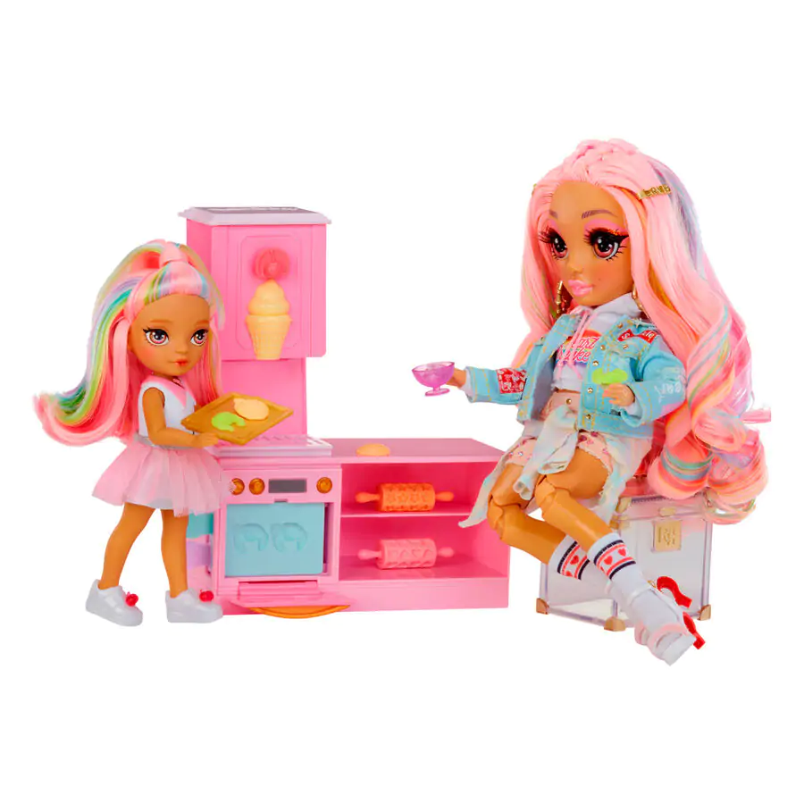 Rainbow High Little Dessert Shop with Kandy playset and doll product photo