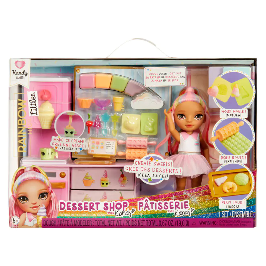 Rainbow High Little Dessert Shop with Kandy playset and doll product photo