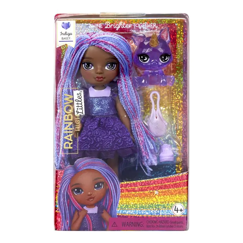 Rainbow High little fashion Indigo purple doll product photo