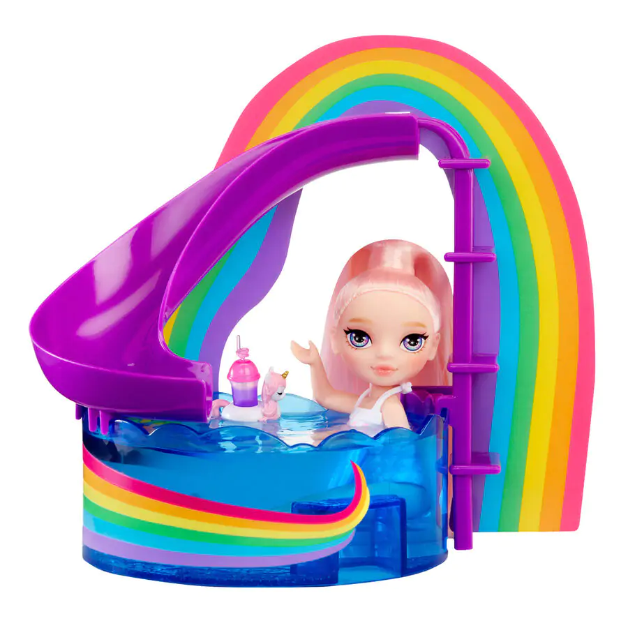 Rainbow High Little Pool Day with Blush playset and doll product photo