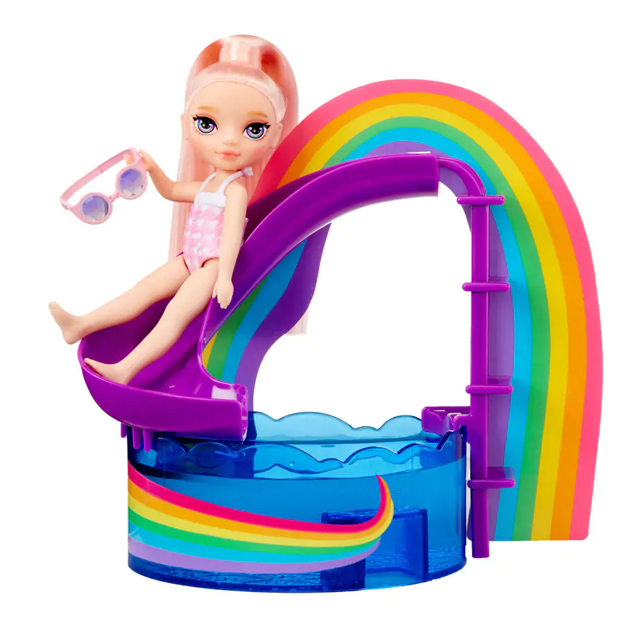 Rainbow High Little Pool Day with Blush playset and doll product photo