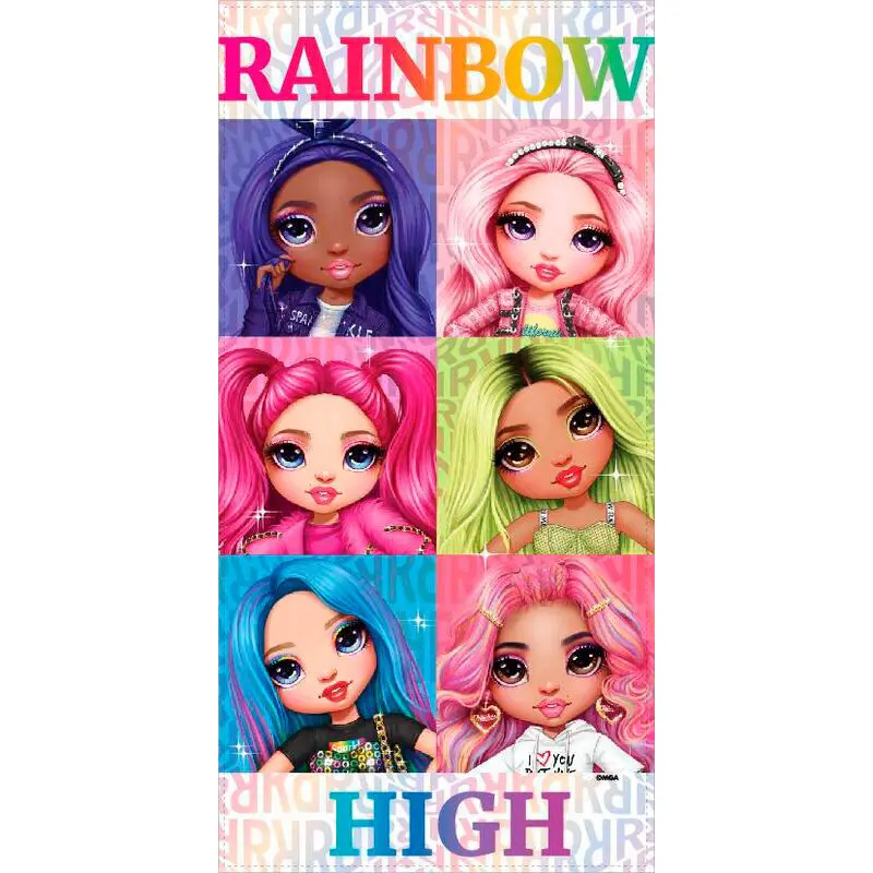 Rainbow High microfibre beach towel product photo