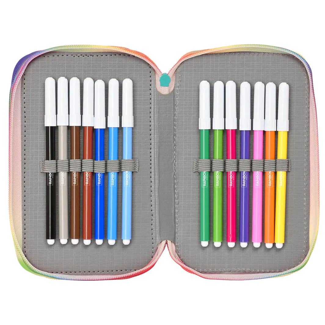 Rainbow High Paradise triple pencil case 36pcs product photo