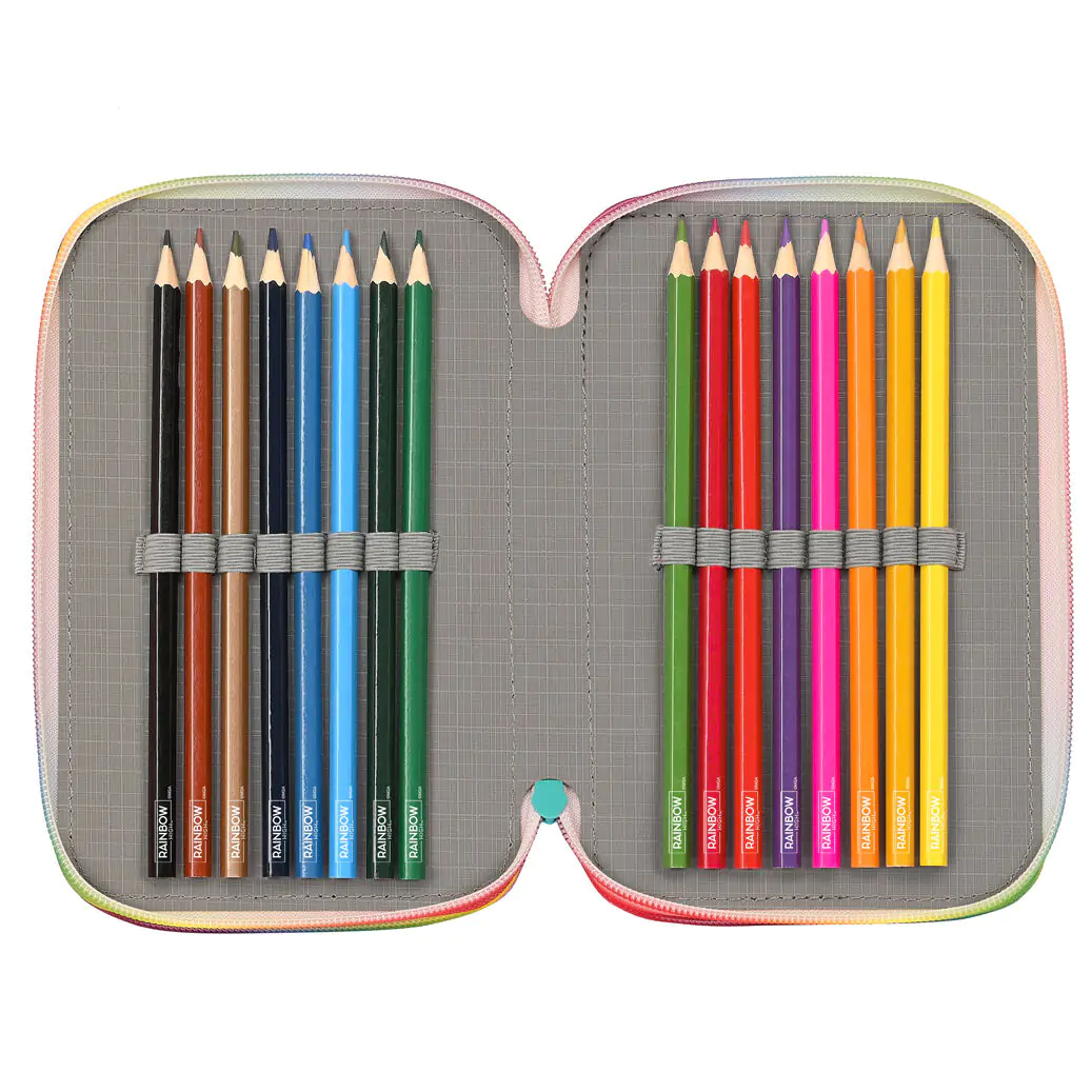 Rainbow High Paradise triple pencil case 36pcs product photo
