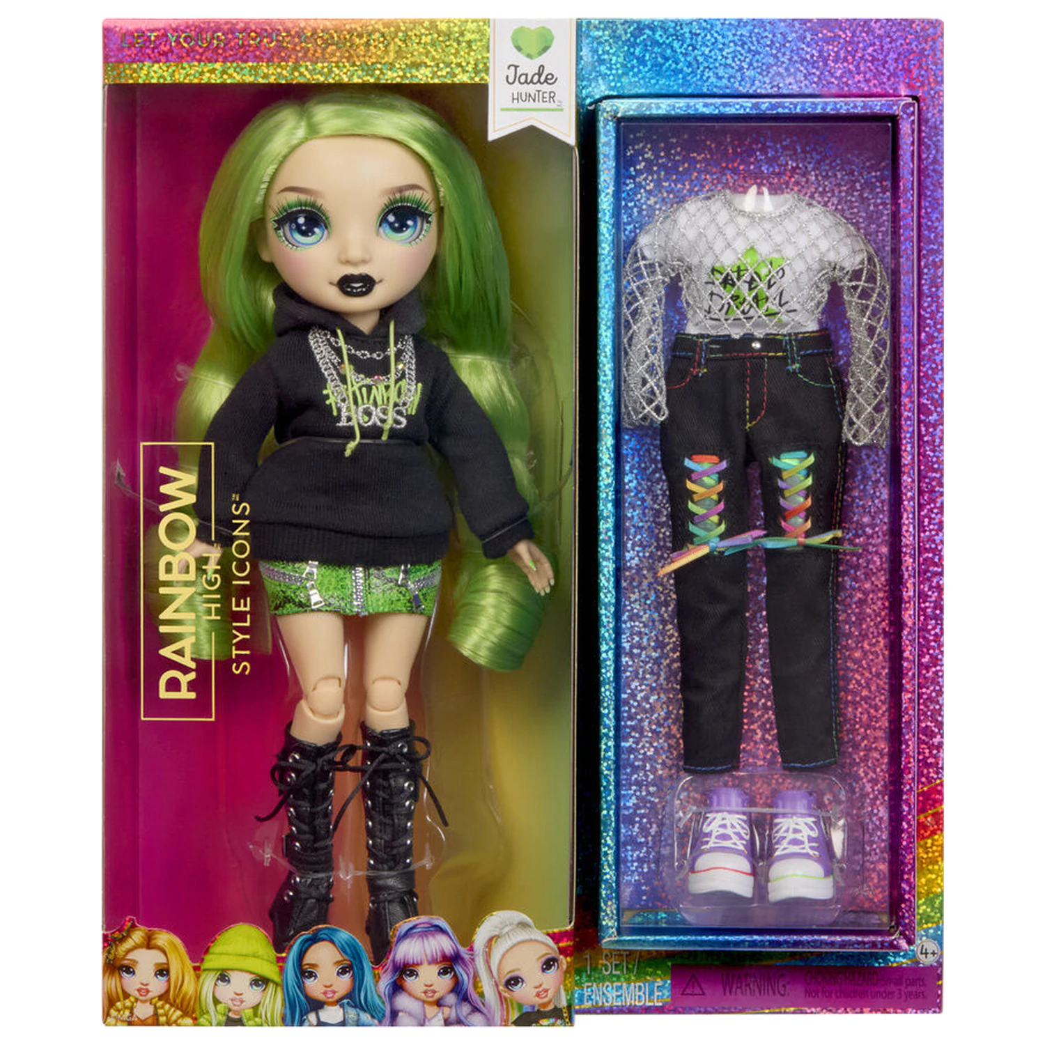 Rainbow High Style Icons Fashion Dolls Jade doll product photo