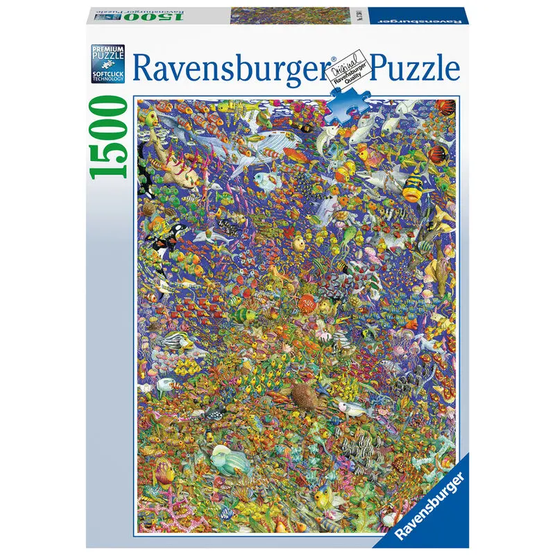 Rainbow of fish puzzle 1500pcs product photo
