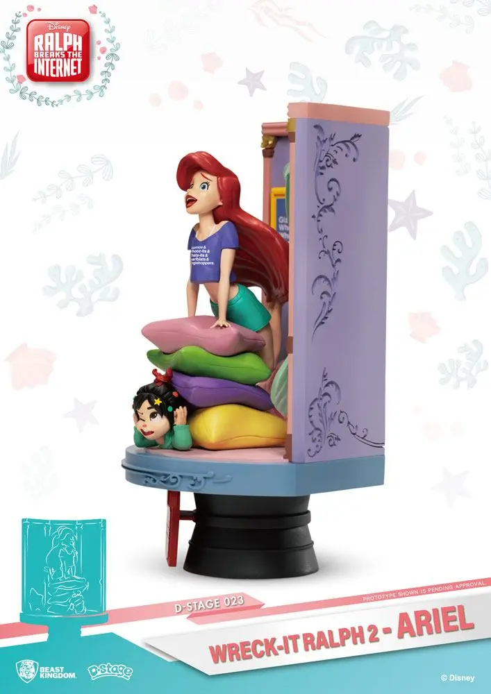 Ralph Breaks the Internet D-Stage PVC Diorama Ariel &amp; Vanellope 15 cm product photo