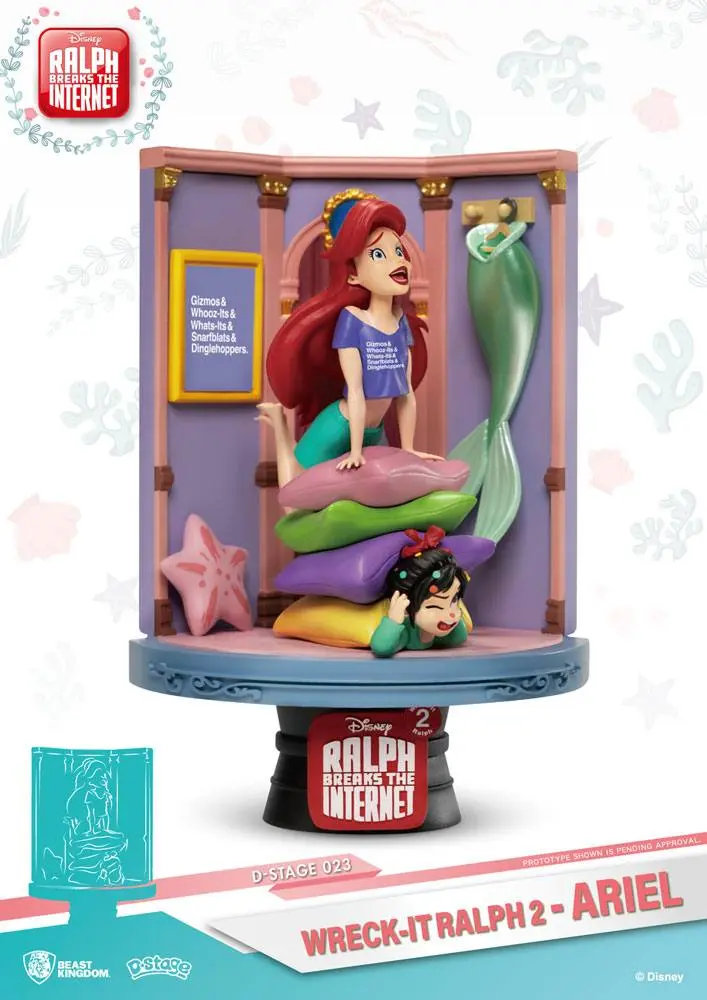 Ralph Breaks the Internet D-Stage PVC Diorama Ariel &amp; Vanellope 15 cm product photo