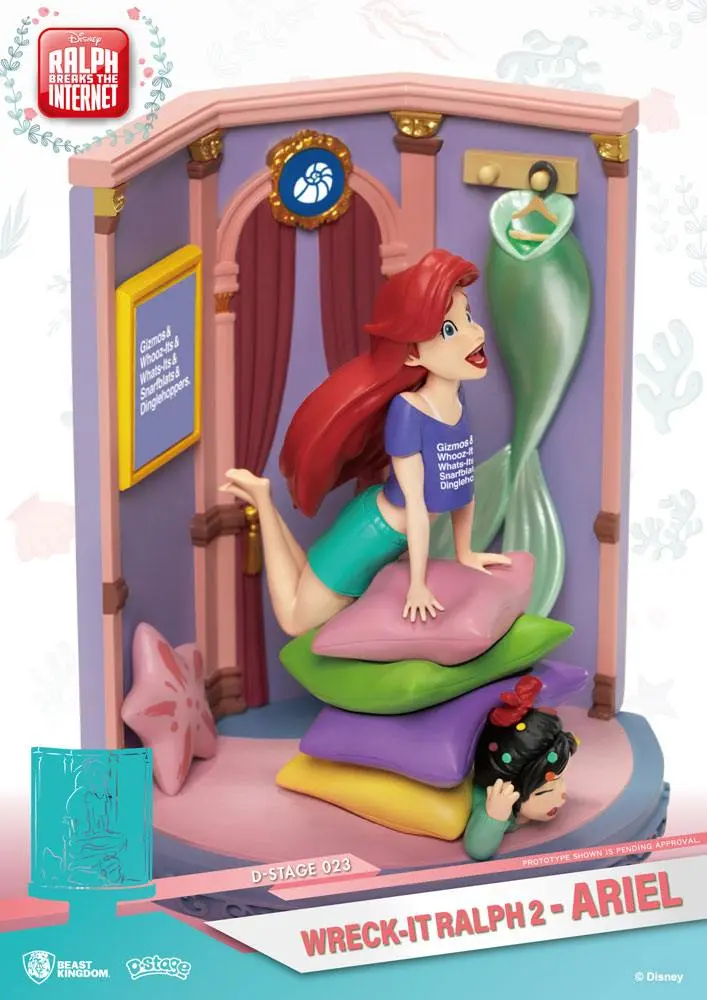 Ralph Breaks the Internet D-Stage PVC Diorama Ariel &amp; Vanellope 15 cm product photo