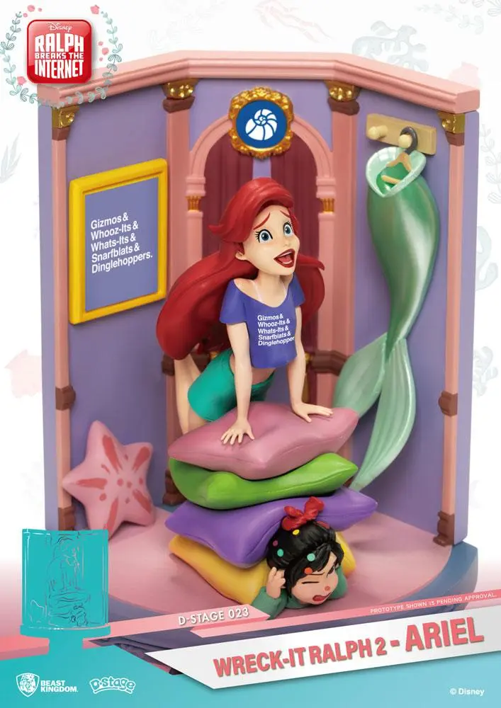 Ralph Breaks the Internet D-Stage PVC Diorama Ariel &amp; Vanellope 15 cm product photo