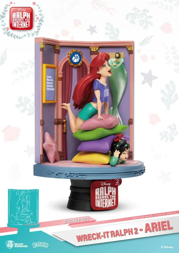 Ralph Breaks the Internet D-Stage PVC Diorama Ariel &amp; Vanellope 15 cm product photo