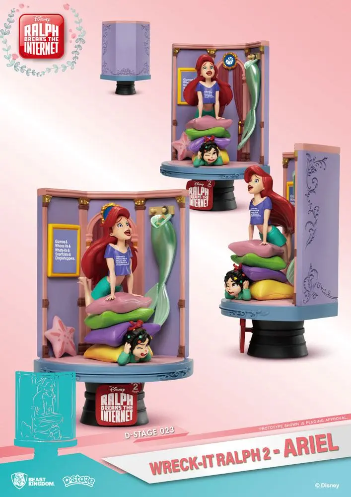 Ralph Breaks the Internet D-Stage PVC Diorama Ariel &amp; Vanellope 15 cm product photo