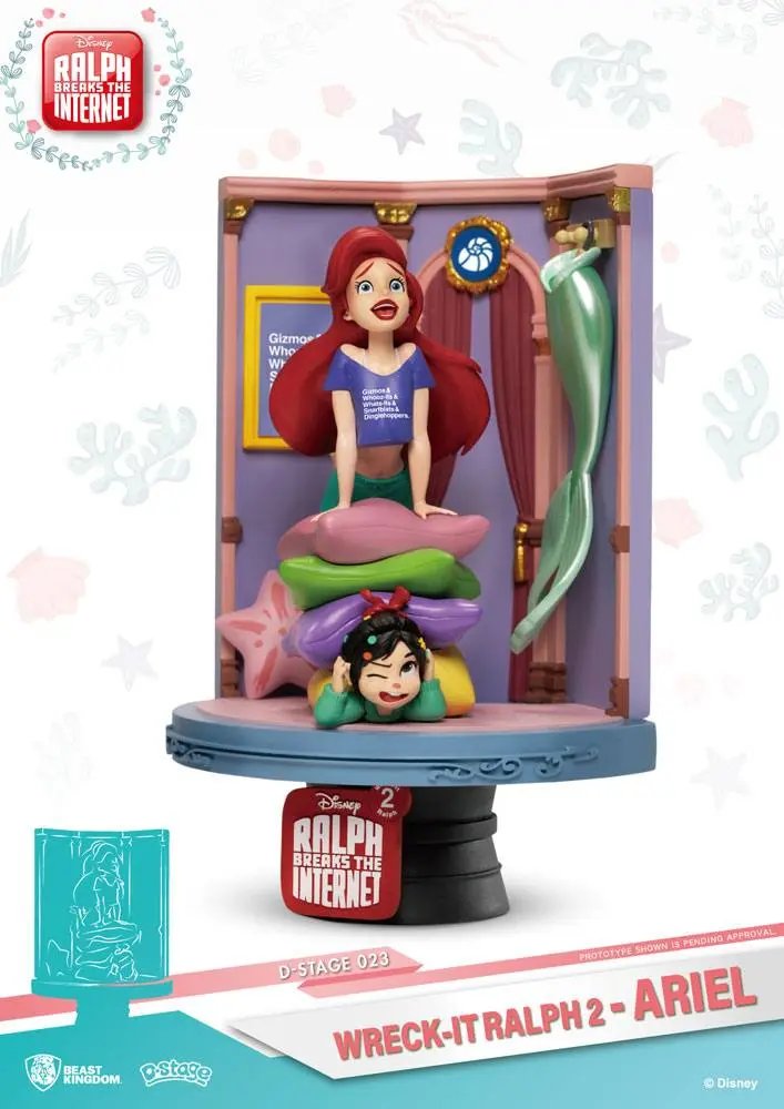 Ralph Breaks the Internet D-Stage PVC Diorama Ariel &amp; Vanellope 15 cm product photo