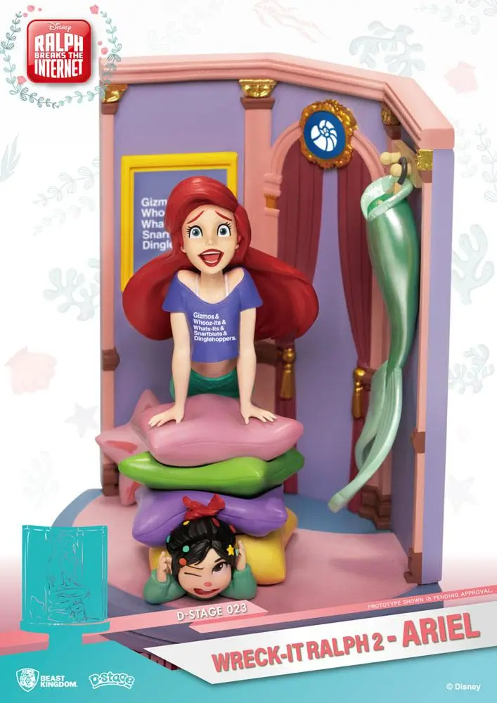 Ralph Breaks the Internet D-Stage PVC Diorama Ariel &amp; Vanellope 15 cm product photo