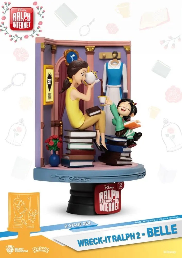 Ralph Breaks the Internet D-Stage PVC Diorama Belle &amp; Vanellope 15 cm product photo