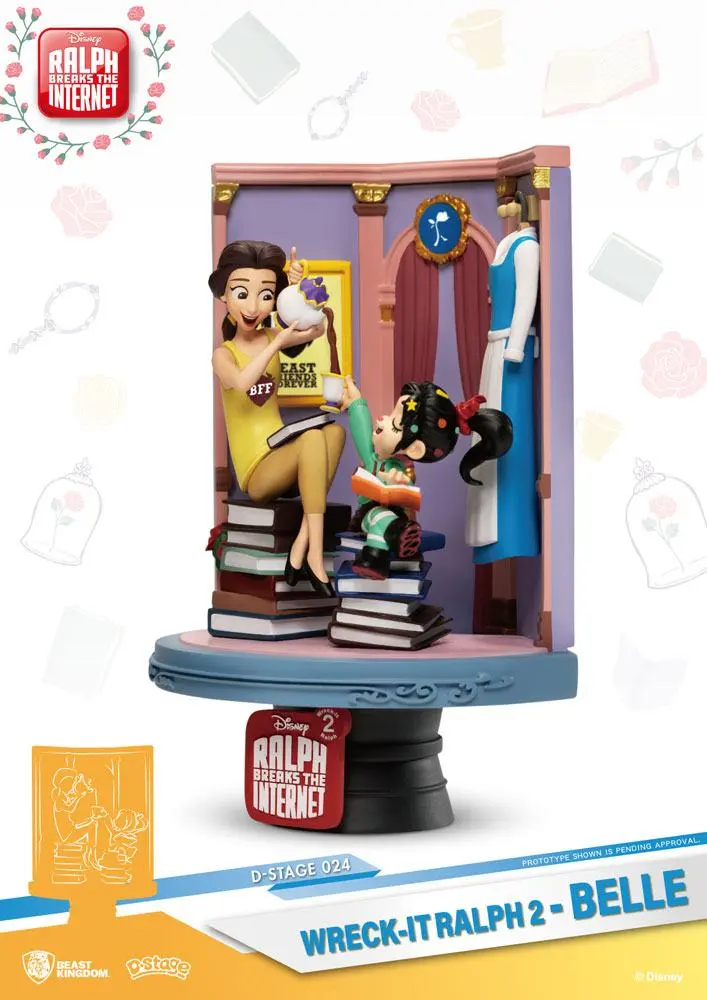 Ralph Breaks the Internet D-Stage PVC Diorama Belle &amp; Vanellope 15 cm product photo