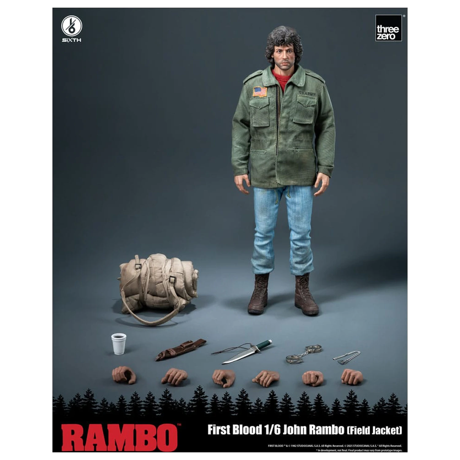 Rambo: First Blood Action Figure 1/6 John Rambo (Field Jacket) 31 cm product photo