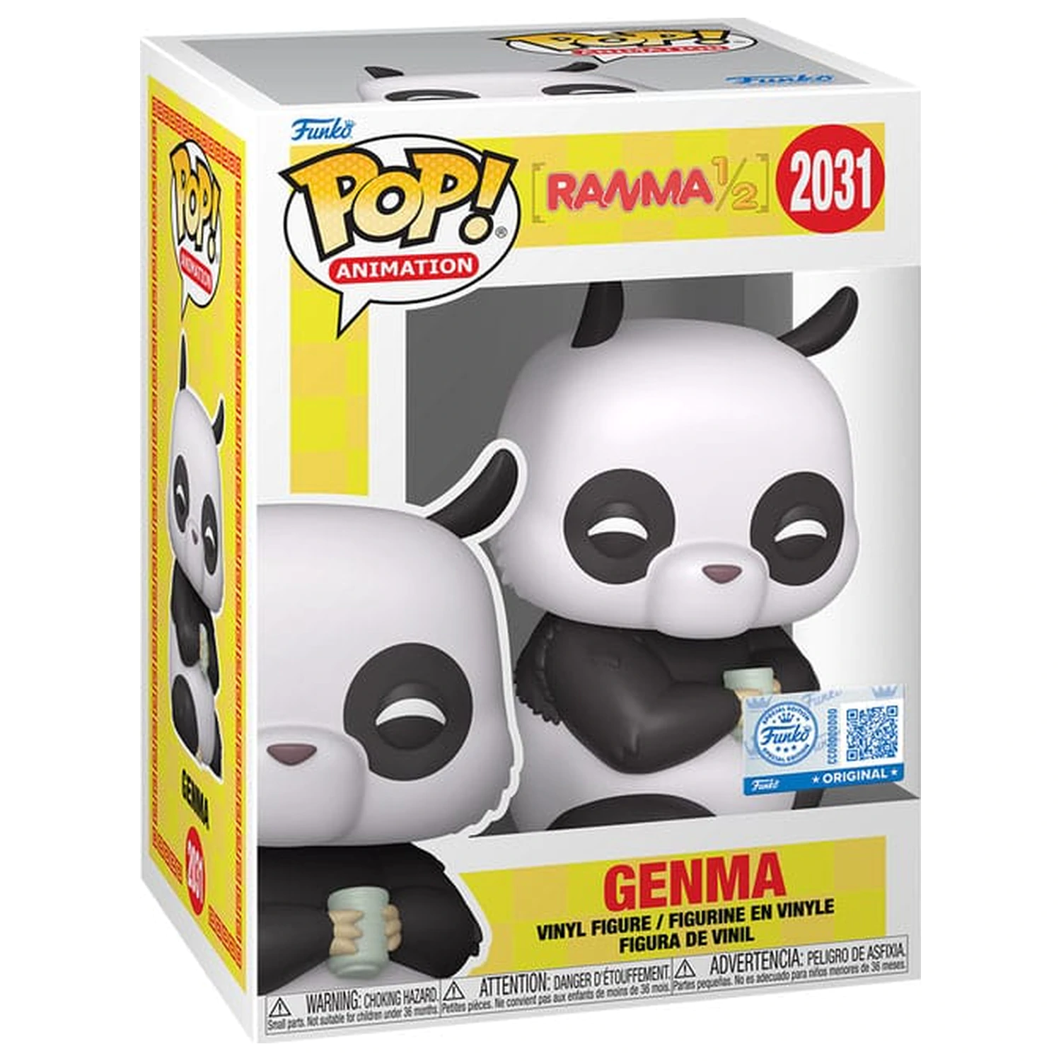 Ranma 1/2 Funko POP! Animation Vinyl Figure Genma (Panda) Exclusive Edition 9 cm product photo