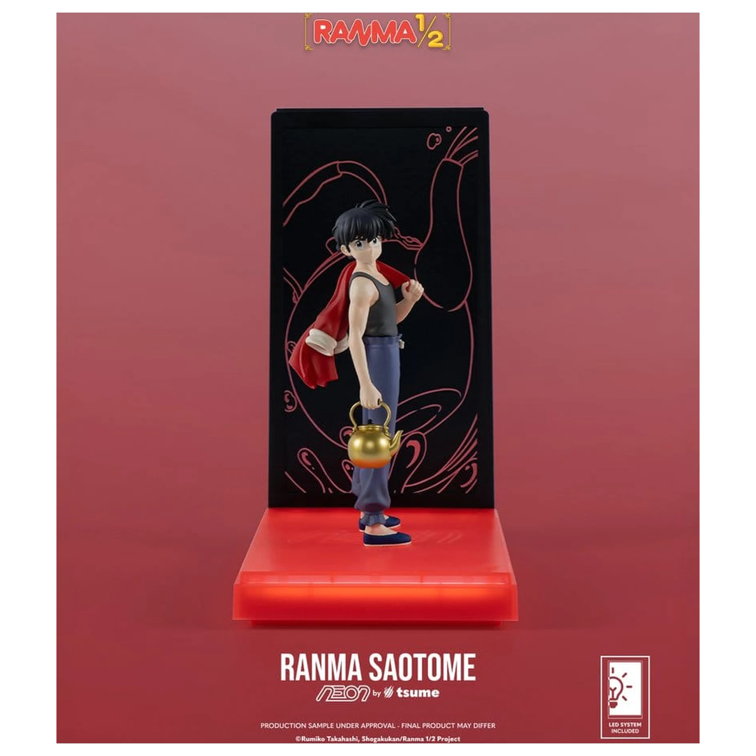 Ranma Neon Figure 1/9 Ranma Saotome Boy 20 cm product photo