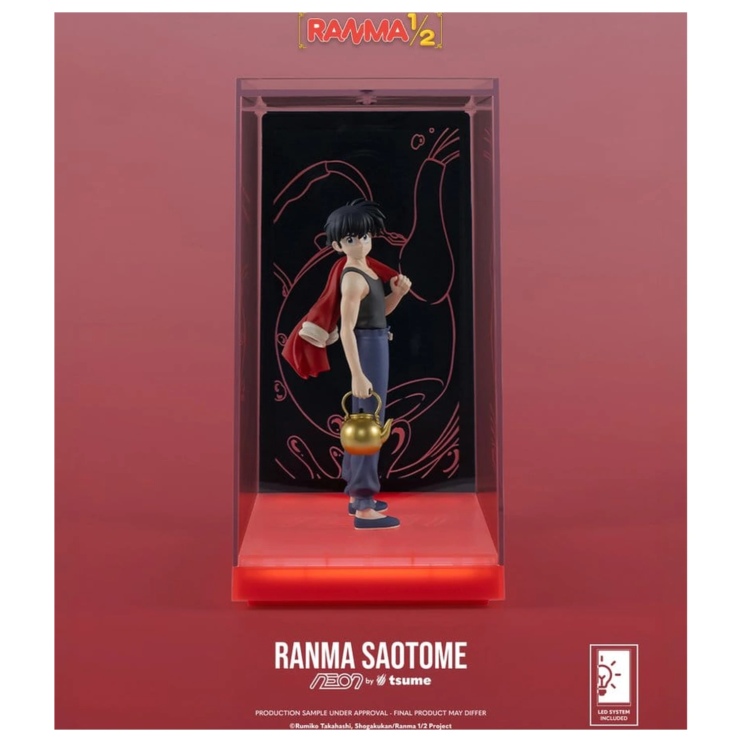 Ranma Neon Figure 1/9 Ranma Saotome Boy 20 cm product photo