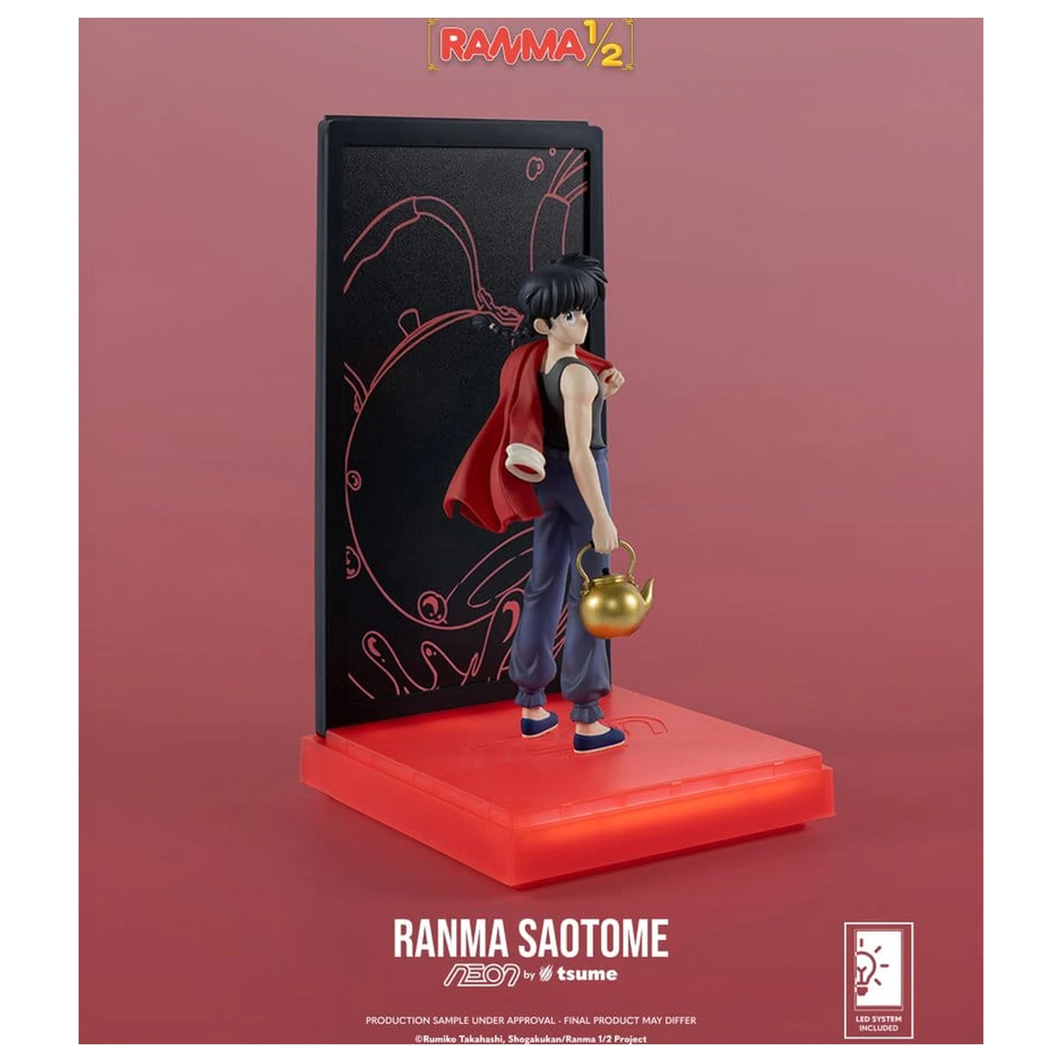 Ranma Neon Figure 1/9 Ranma Saotome Boy 20 cm product photo
